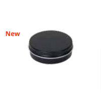 100 ml round aluminium tin with screw lid and EPE liner